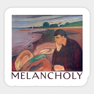 melancholy painting Sticker